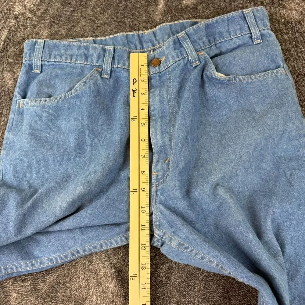 Vtg 80's Levi's Bootcut Orange Tab Denim Jeans Men's 36X36(34X29) Made In USA